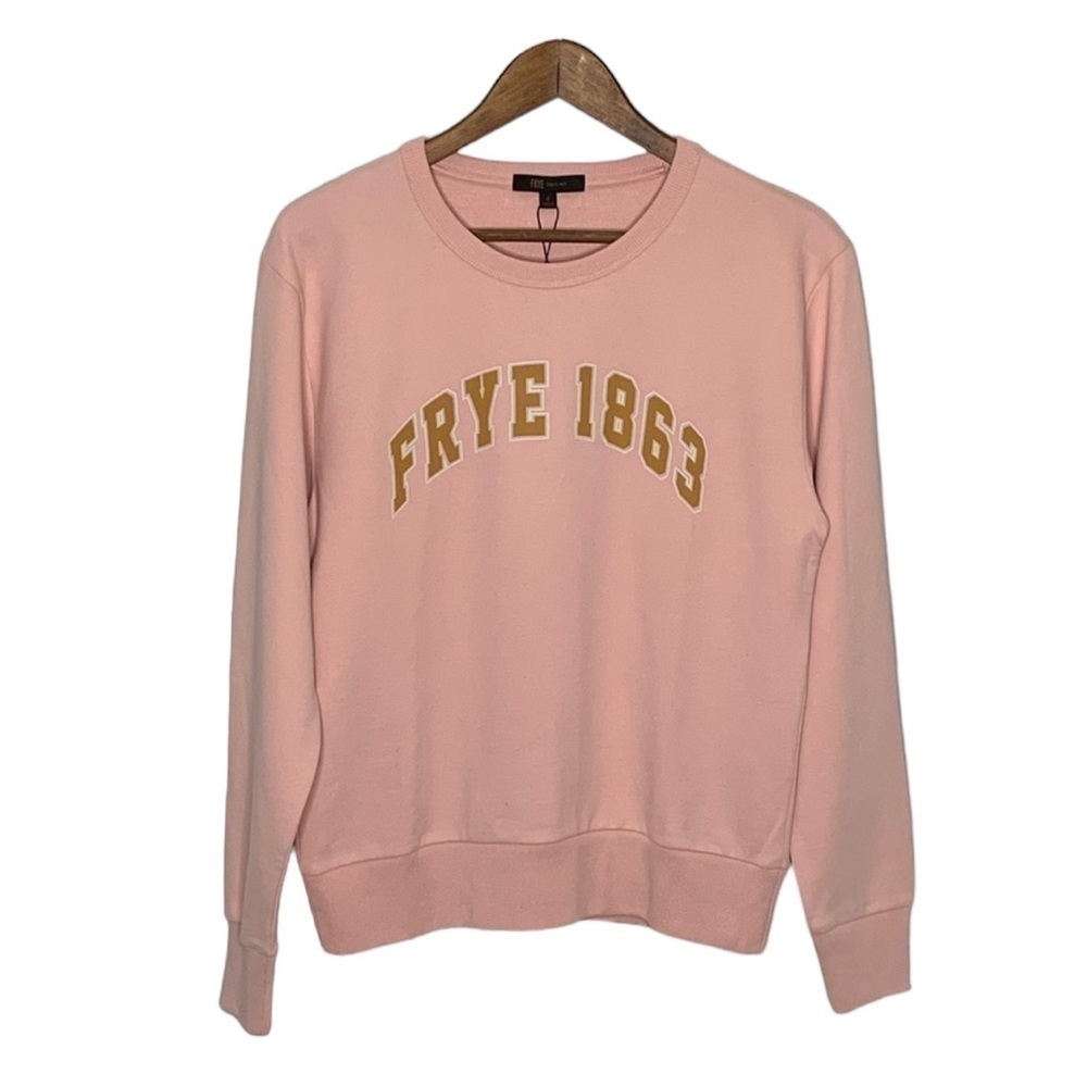 Frye 1863 Crewneck Silver Pink Sweatshirt